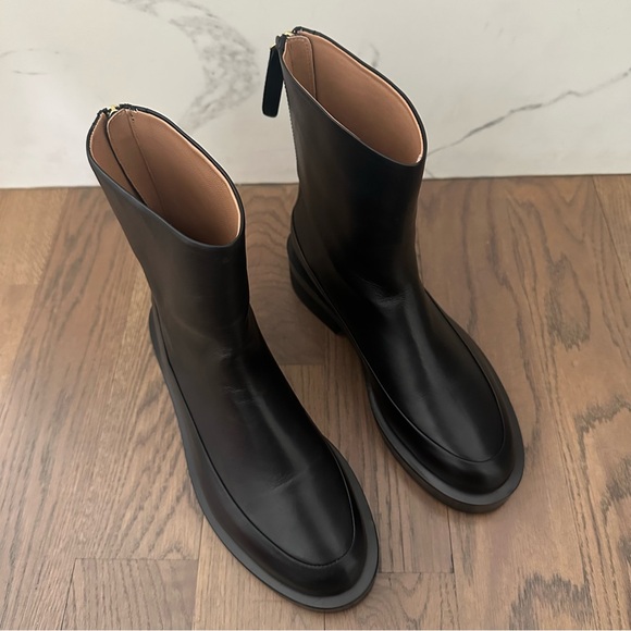 NWT Mansur Gavriel Marion Zip Back Leather Boot in Black 35.5EU / 5.5 US - Picture 9 of 10